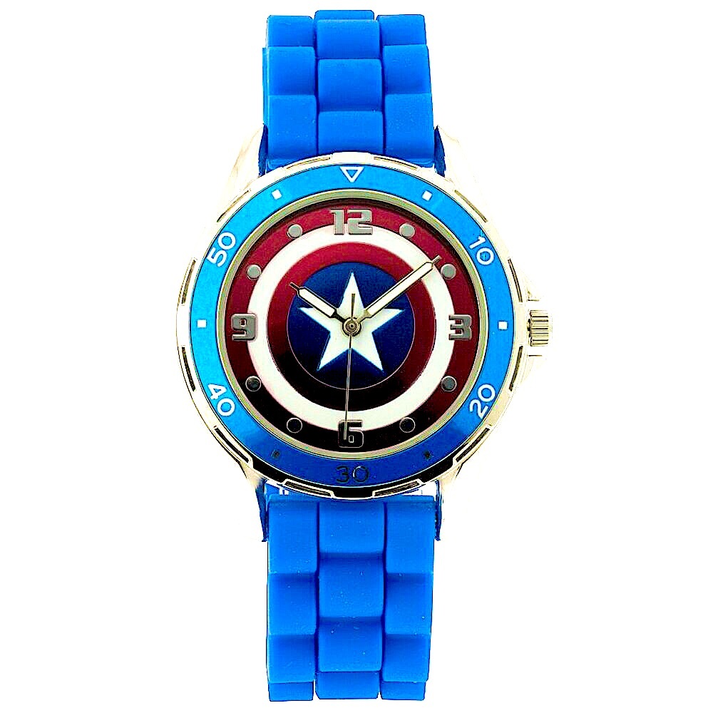 Marvel Comics Captain America Shield Accutime Watch